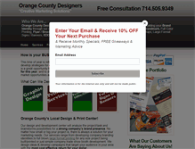 Tablet Screenshot of orangecountydesigners.com